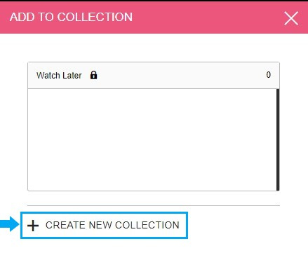 Haga clic en Crear nueva colección