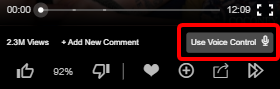 Click on Use Voice Control button